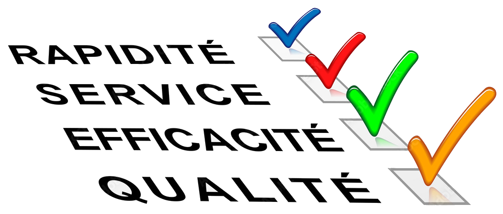 Rapidite service efficacite qualite